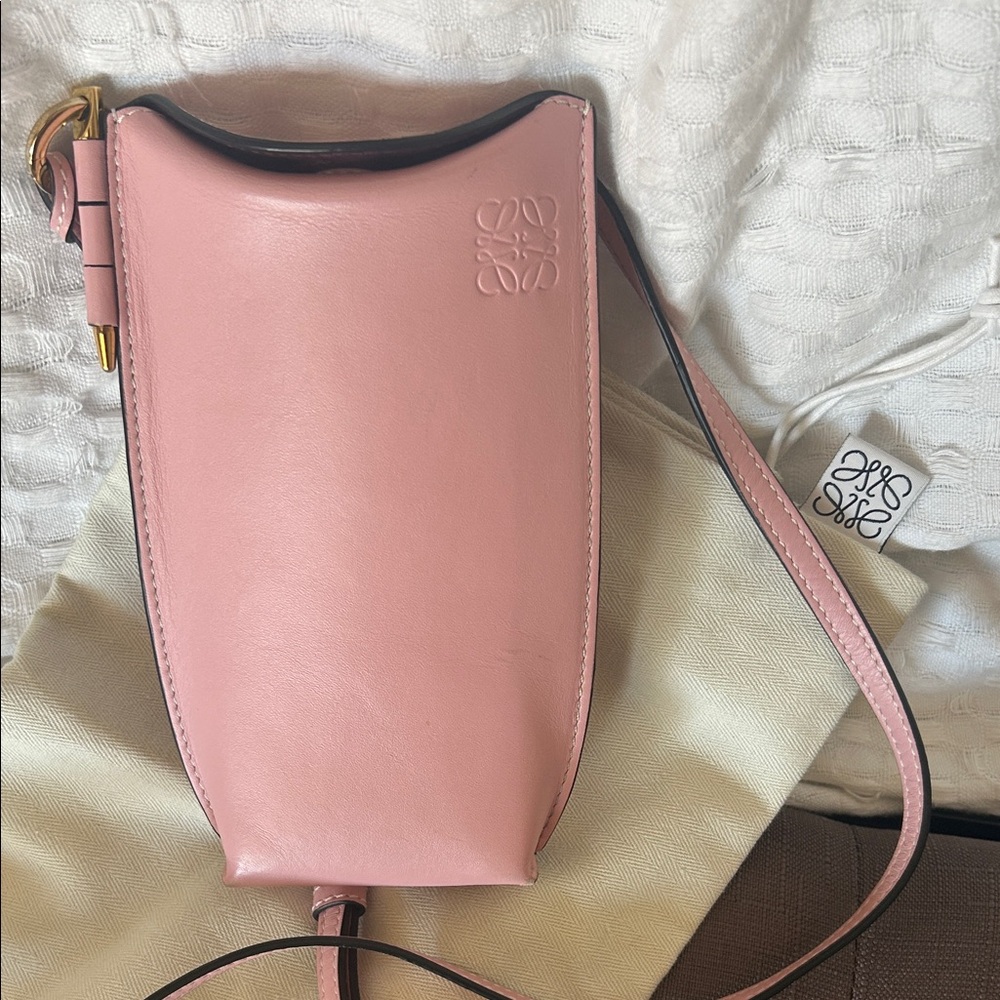 Loewe pink mini phone pouch case bag crossbody
